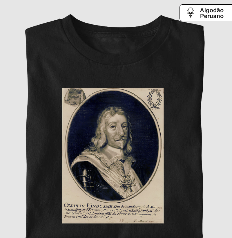 Cesar de Vandosme - Camiseta Algodão Peruano