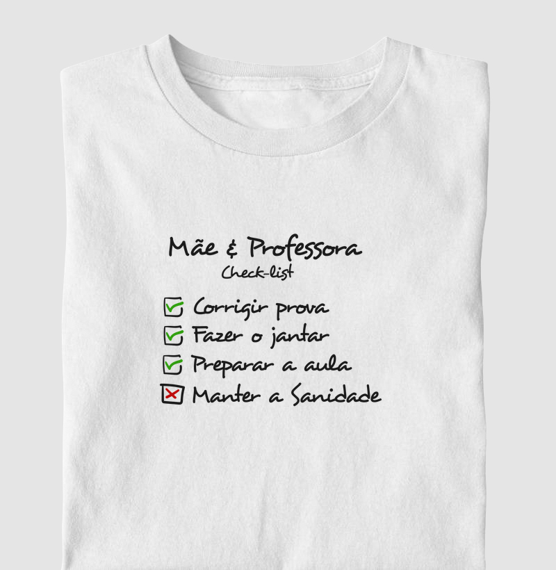 Mãe e Professora - Checklist