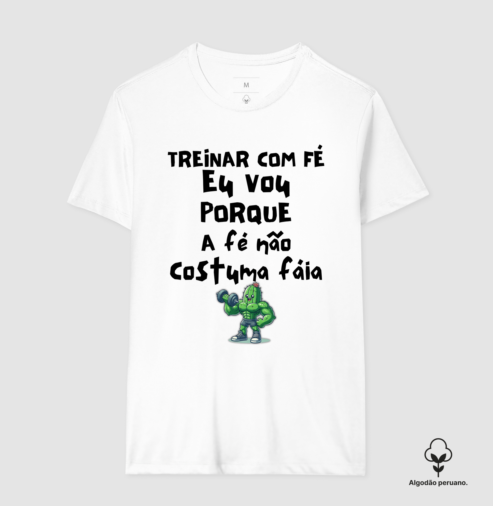 Treinar com fé eu vou porque a fé não costuma fáia