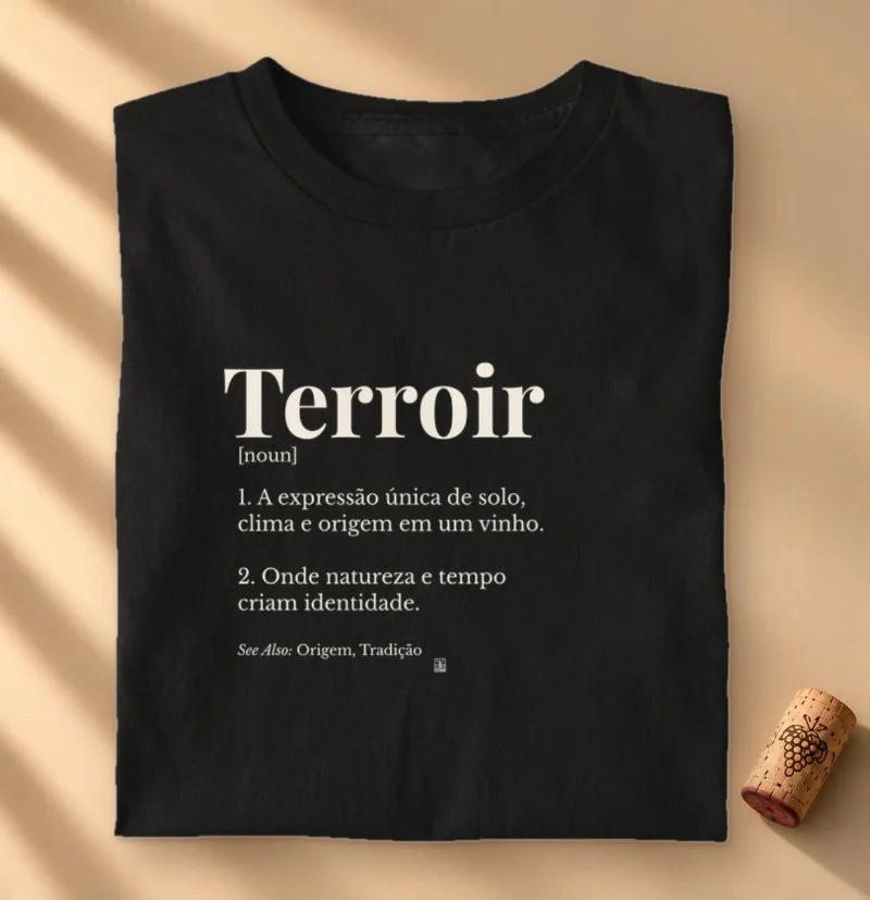 Camiseta Vinho - Terroir - Wine Dictionary