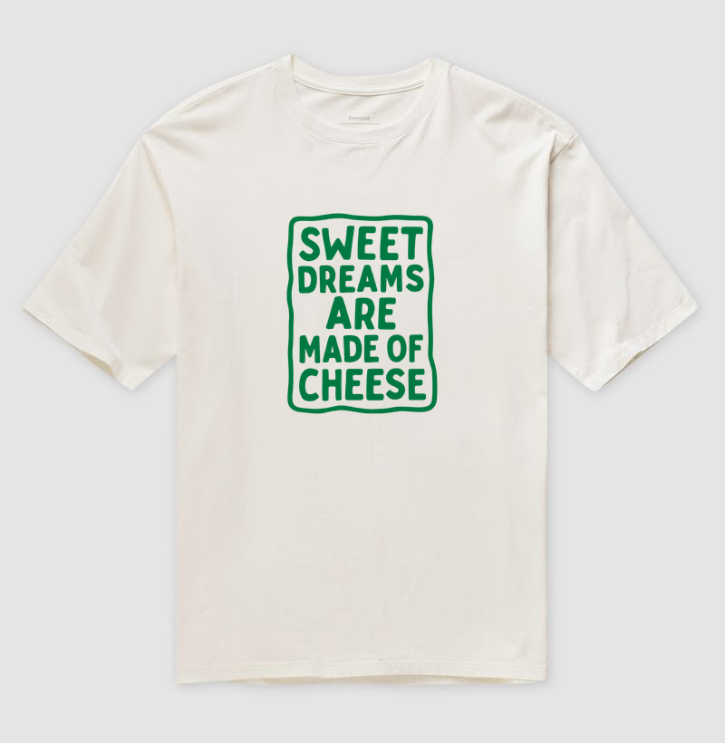 Camiseta Oversized Sweet Dreams Verde