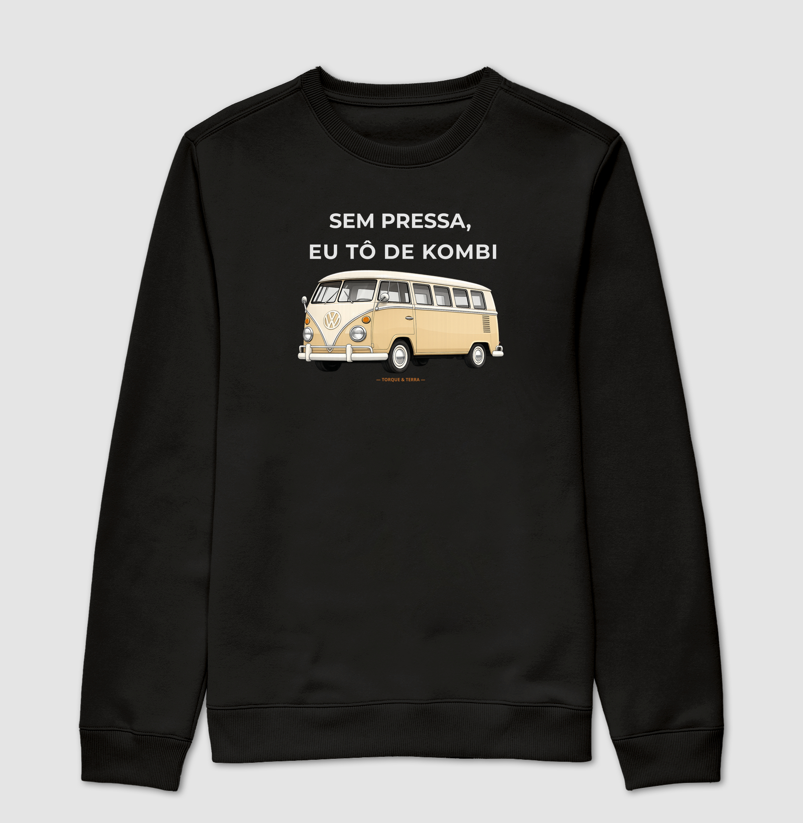 Sem pressa, eu tô de Kombi - bege
