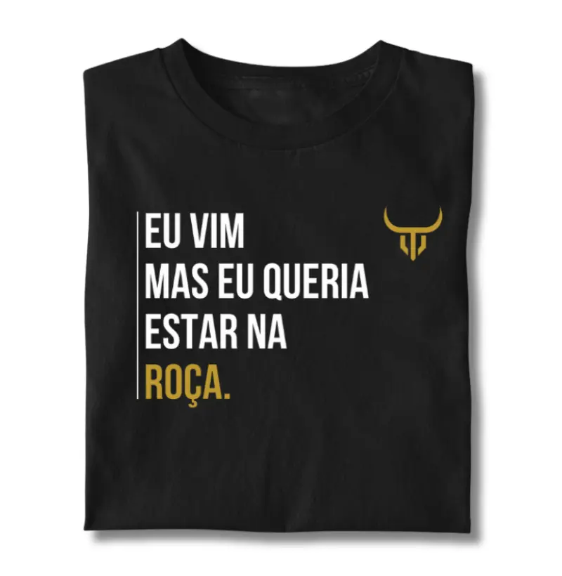 Eu vim mas eu queria estar na roça