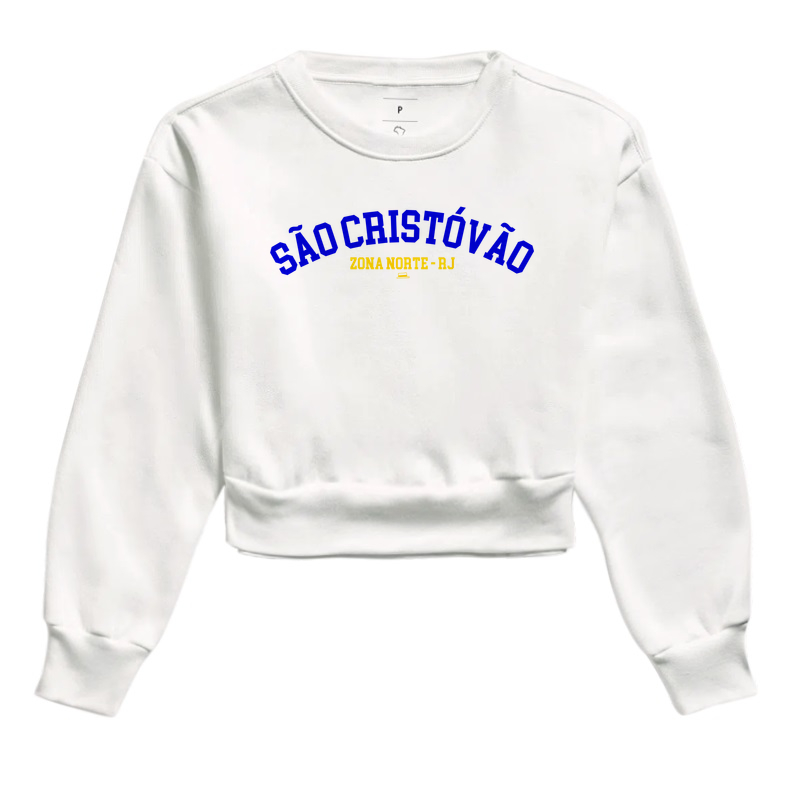 São Cristóvão - Cropped Moletom