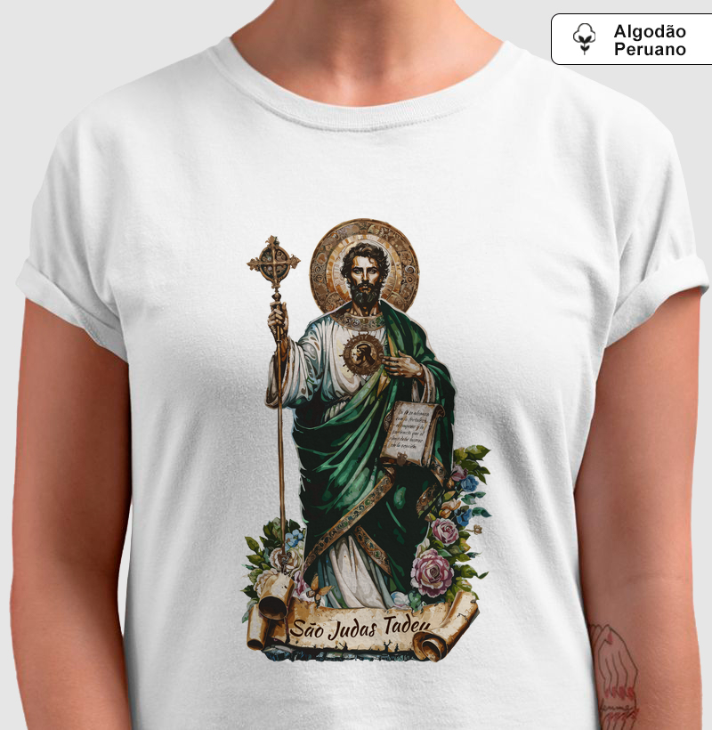 São Judas Tadeu Inabalável - Algodão Peruano