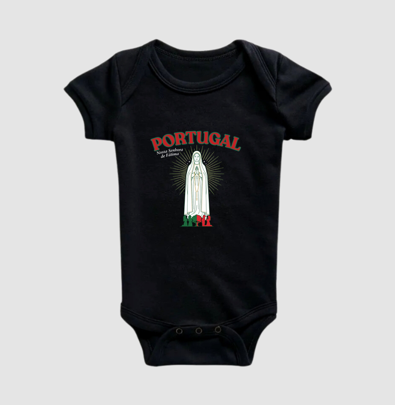 Body Infantil Portugal Nossa Senhora de Fátima