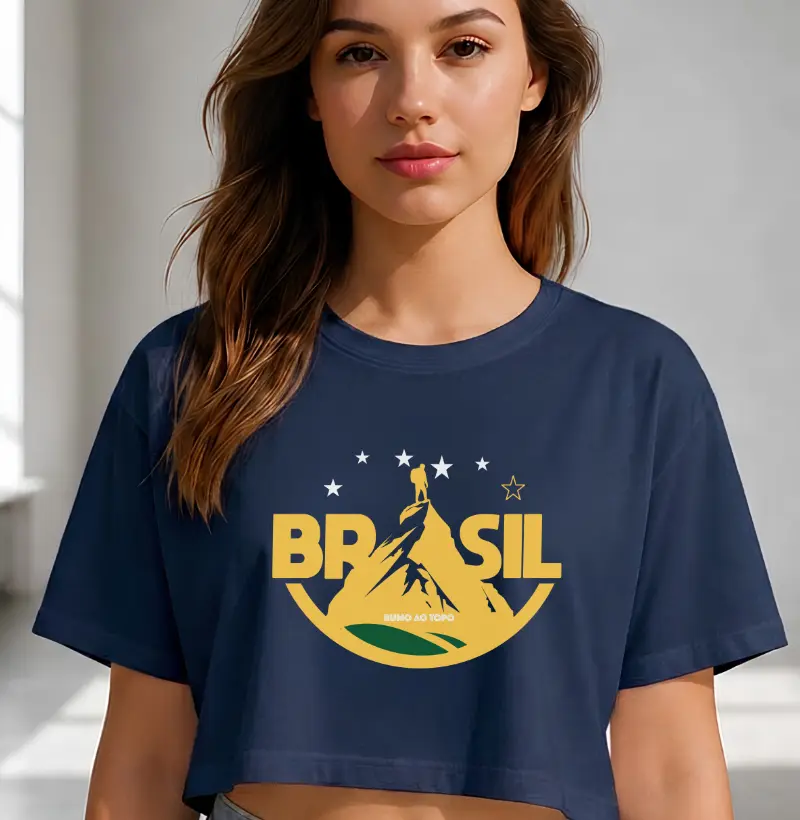 Camiseta Cropped Torcida Outdoor | Brasil no Cume 2026