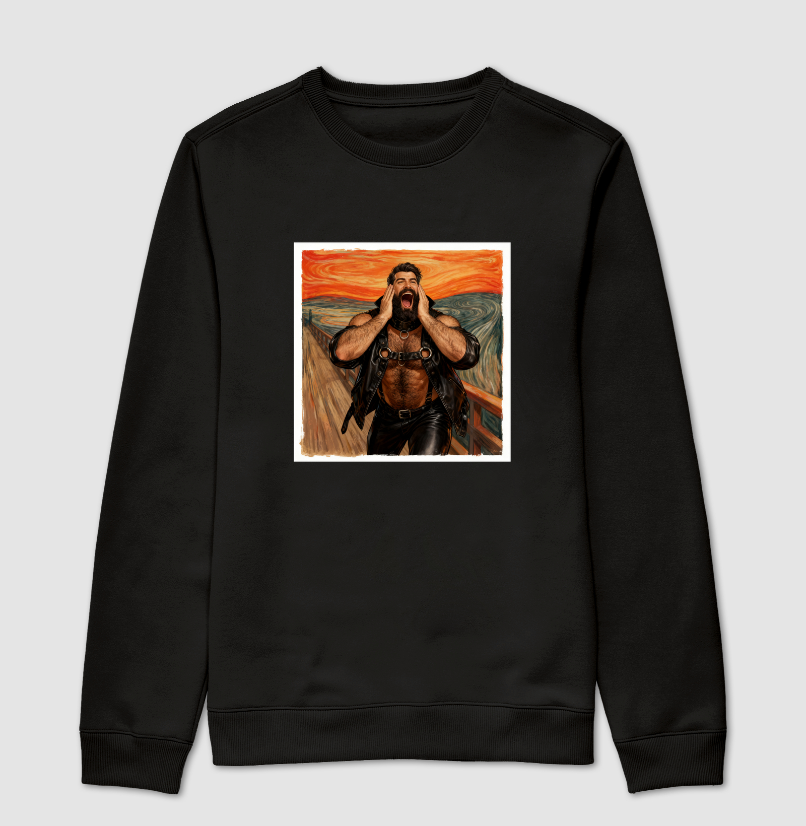 O Grito Leather Bear | Coleção Ô Bicha - Suéter Moletom