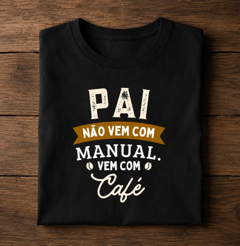 Pai não vem com manual. Vem com café.