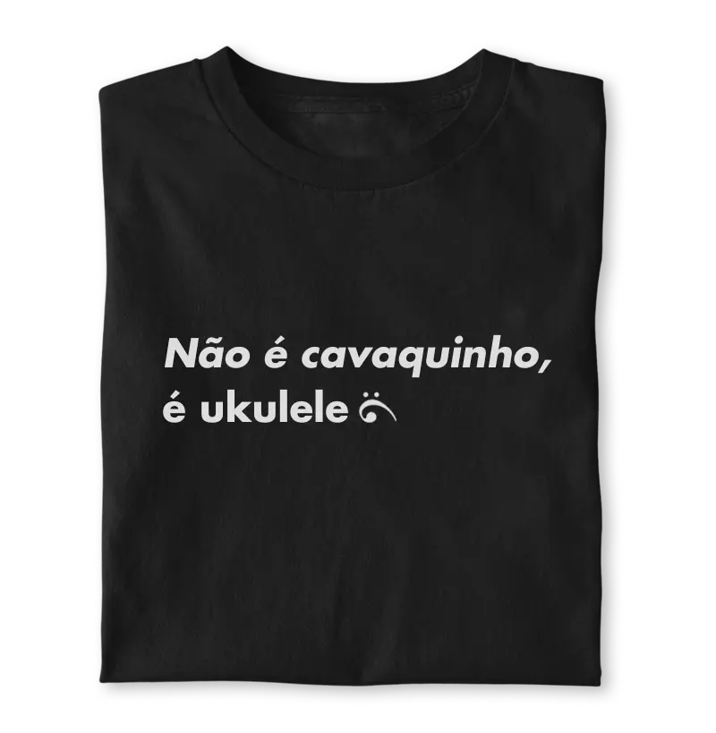 Não é cavaquinho, é ukulele