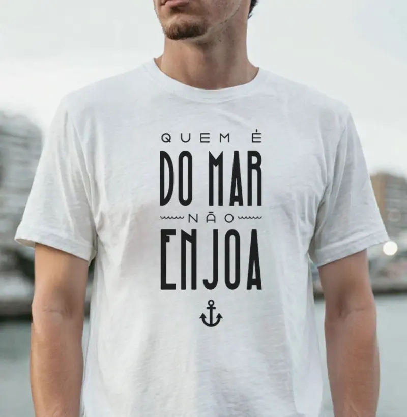 Quem é do mar não enjoa - Algodão 30.1 