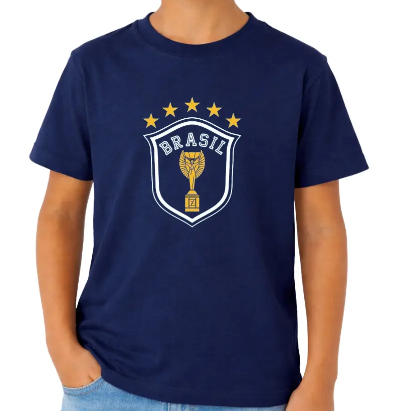 Camiseta Infantil Brasil Retrô