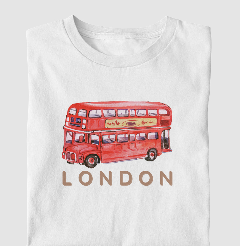 Aquarela London Bus