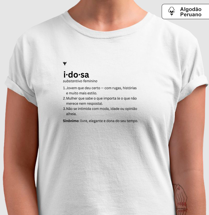 Dicionário: idosa