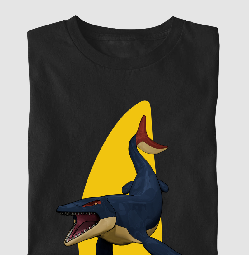 Camiseta Dinossauro Mosassauro Algodão Premium Dinoloco