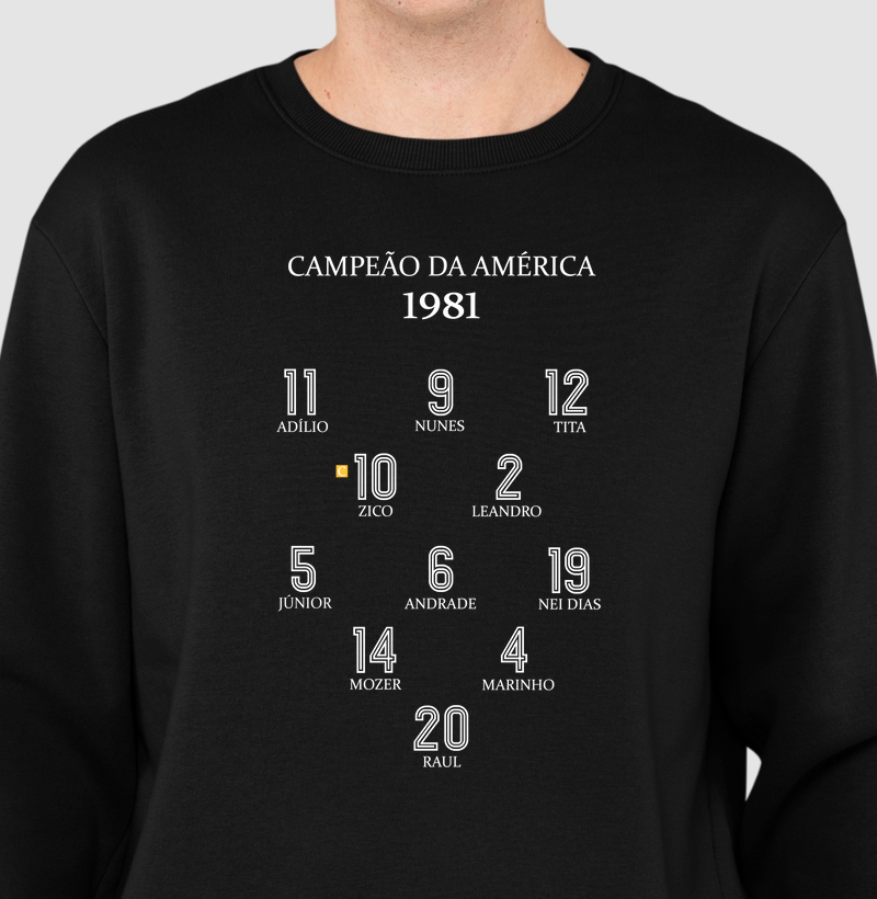 Moletom Campeão da América 1981