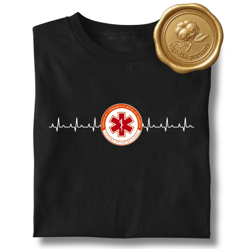 Logo SAMU + Eletrocardiograma