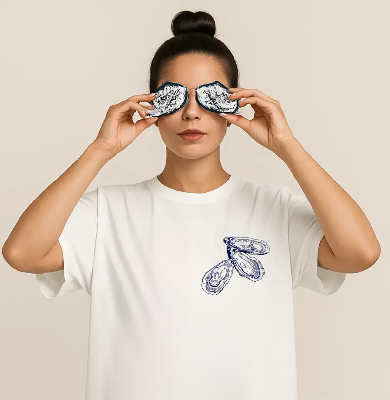 Camiseta Oversized Mini 3 Ostras