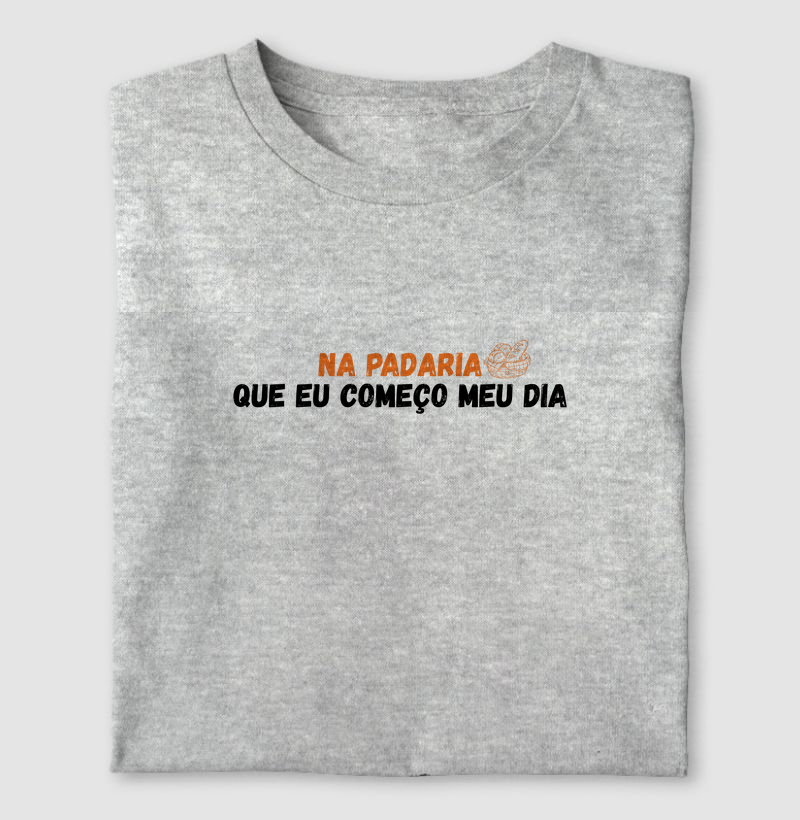 na padaria que eu começo meu dia
