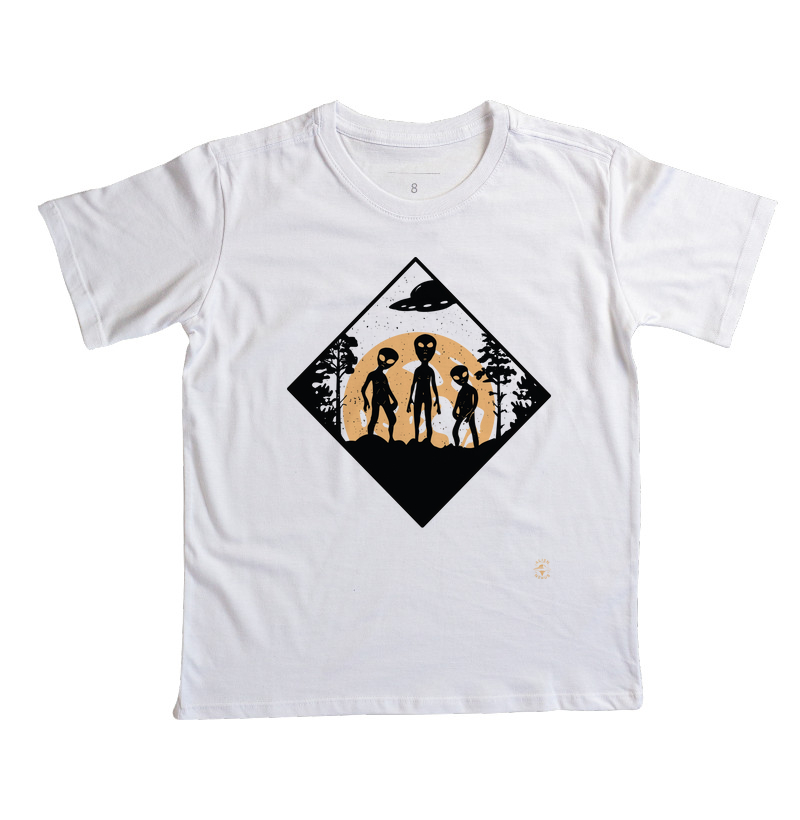 Camiseta Infantil Coisas de Alien 2