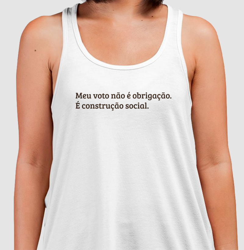 Meu voto não é obrigação...