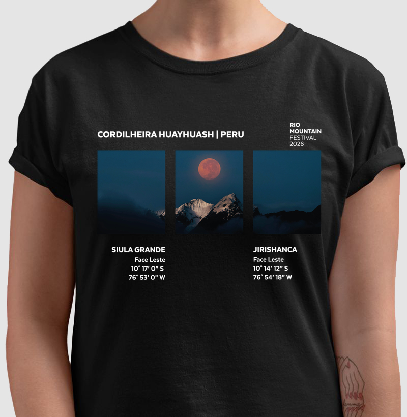 Rio Mountain Festival - Cordilheira Huayhuash | Preta - Camiseta