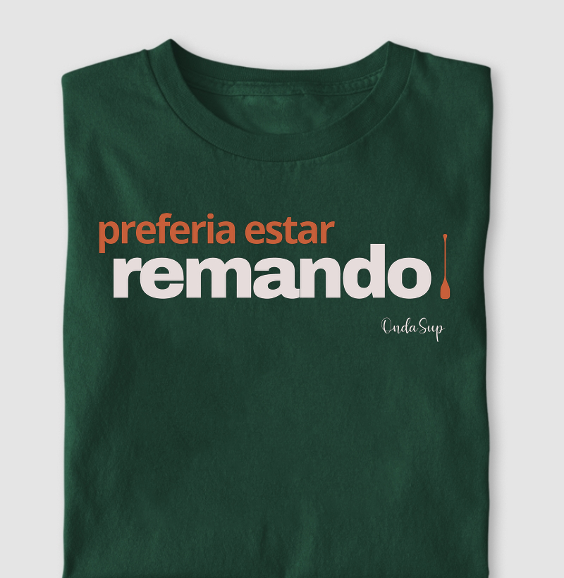 Onde eu quero sempre estar: remando