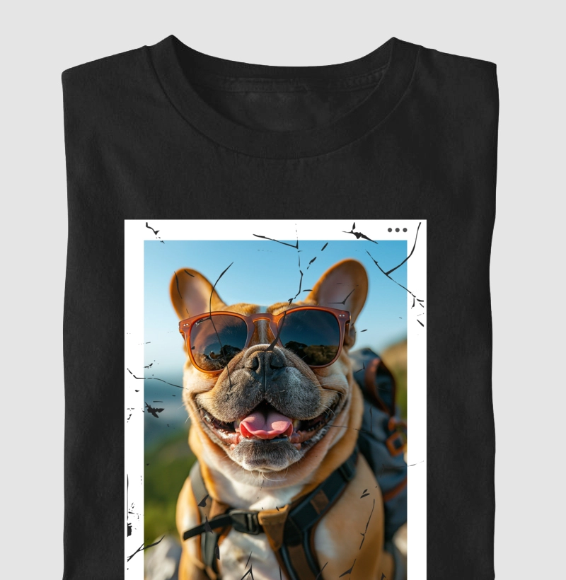 Camiseta Bulldog Frances "Selfie"