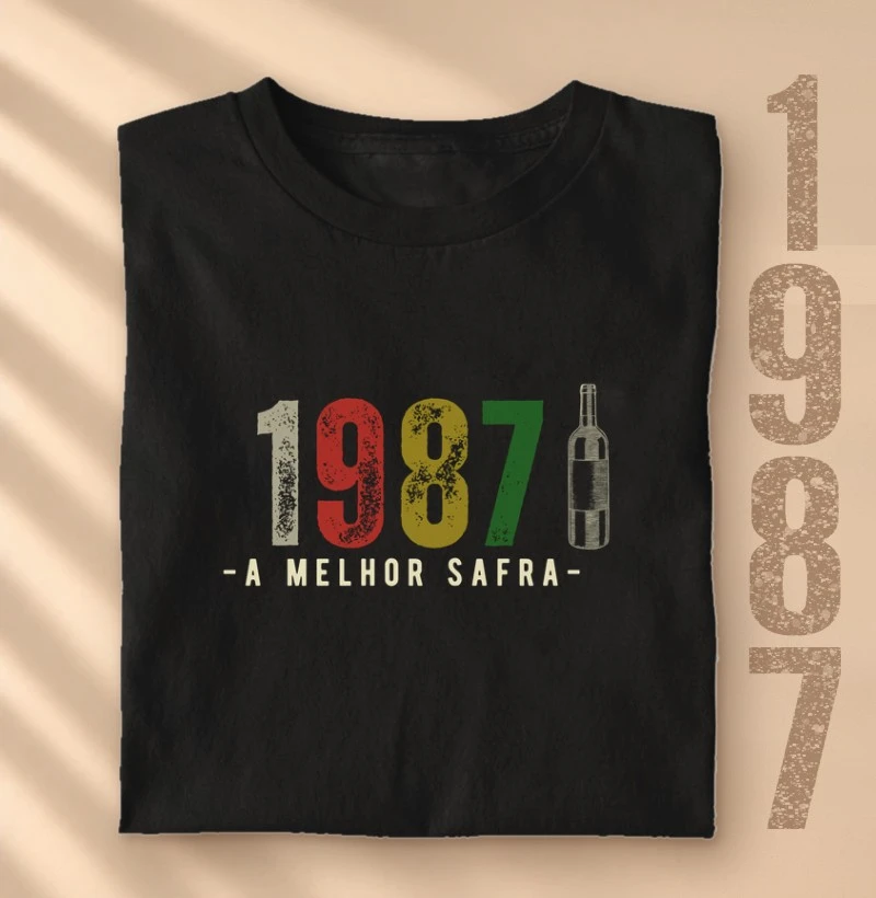 Camiseta Vinho - A Melhor Safra 1987