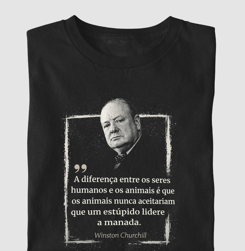 Camiseta Filosofia de Winston Churchill