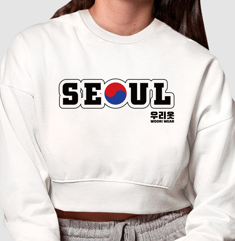CROPPED MOLETOM SEOUL