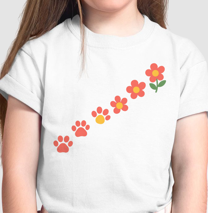 Flor & Patas - Camiseta Infantil