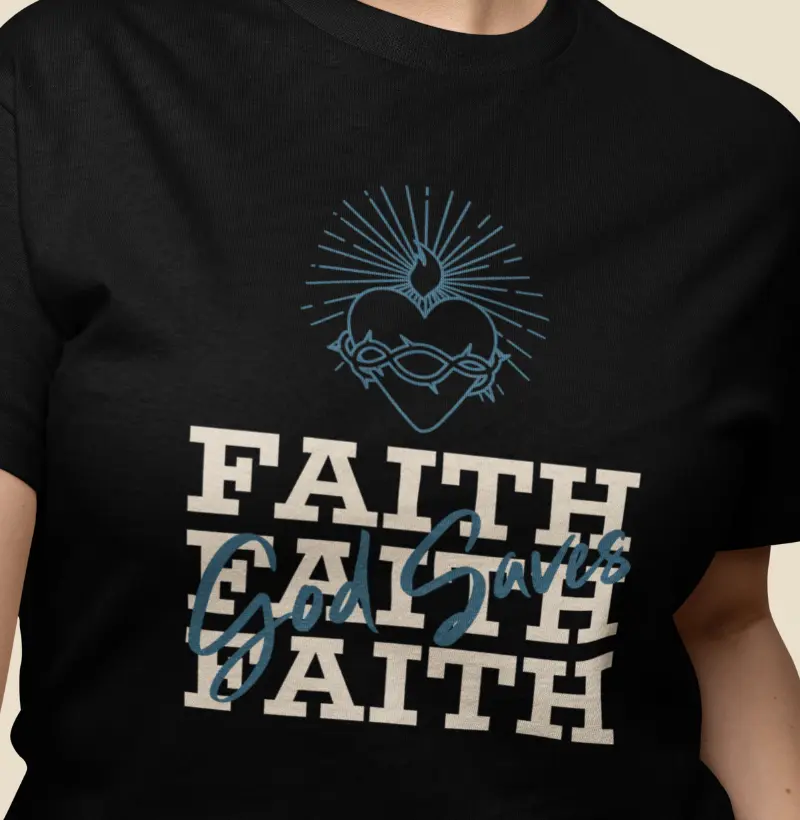 Camiseta Cristã Feminina Fé Faith | Milagree