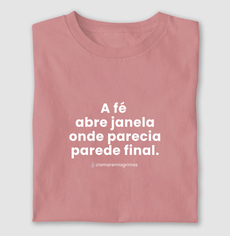 A fé abre janela onde parecia parede final