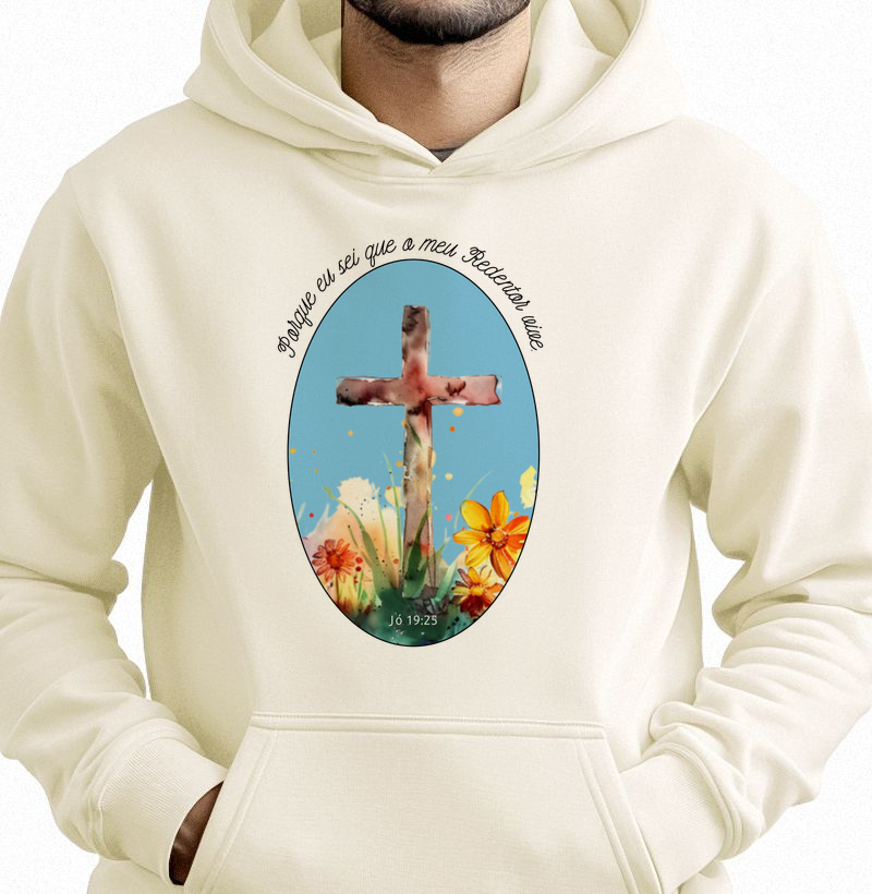 Hoodie Moletom Meu Redentor Vive