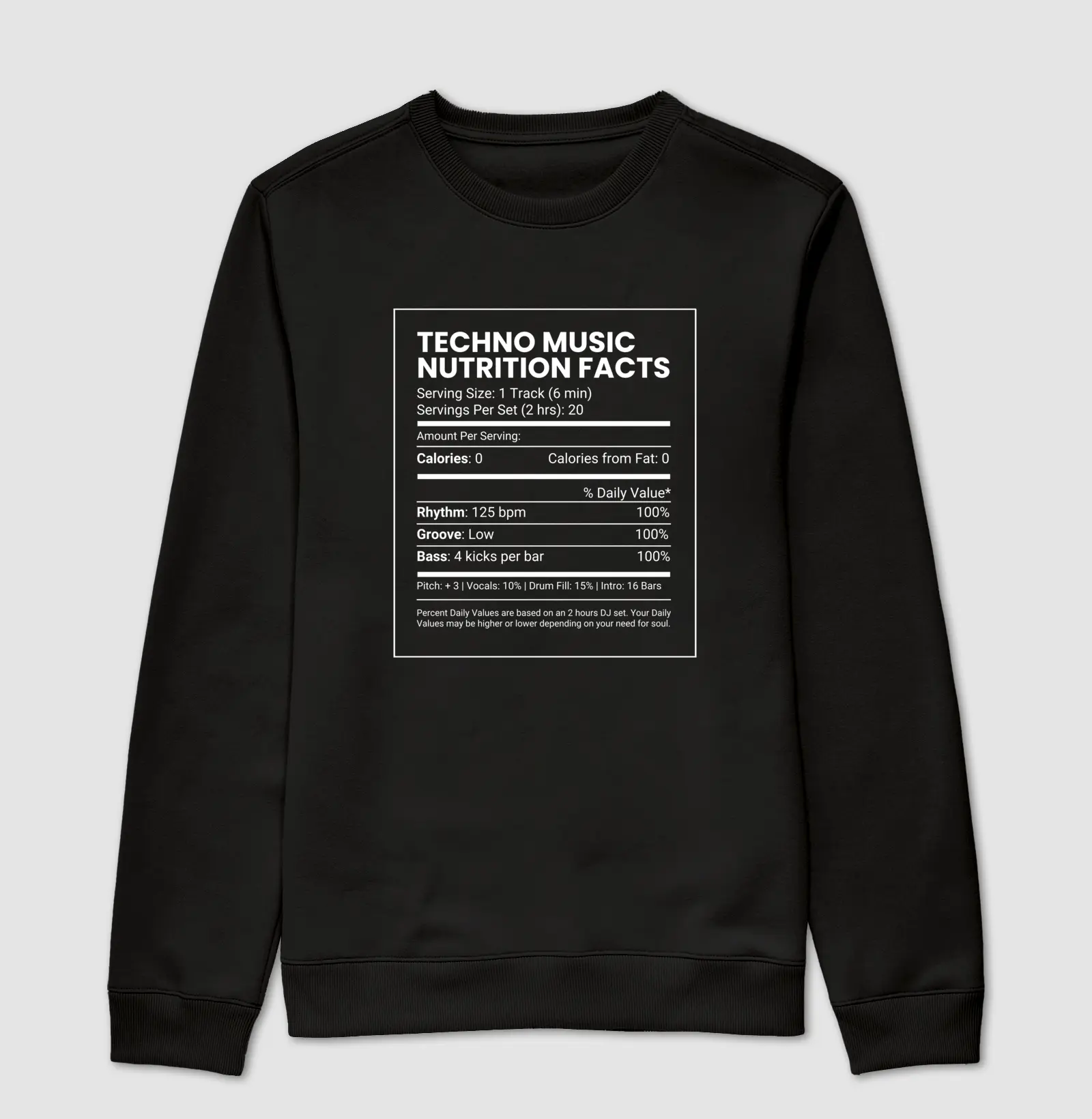 Techno Music Nutrition Facts