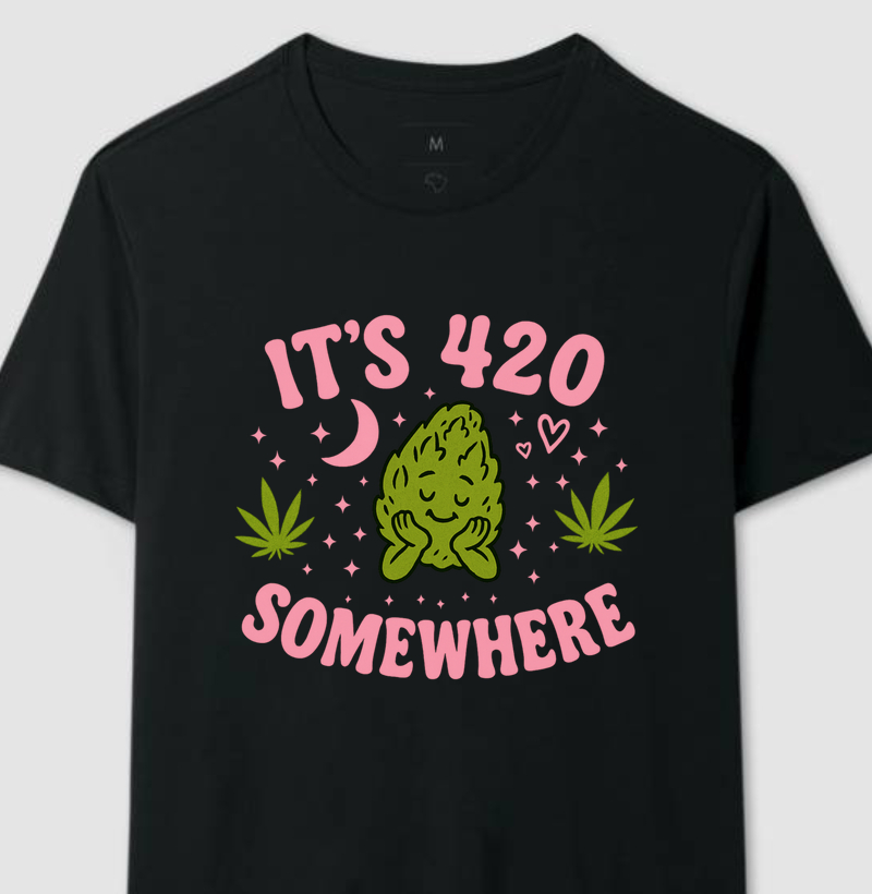 Camiseta - It's 420 Somewhere 