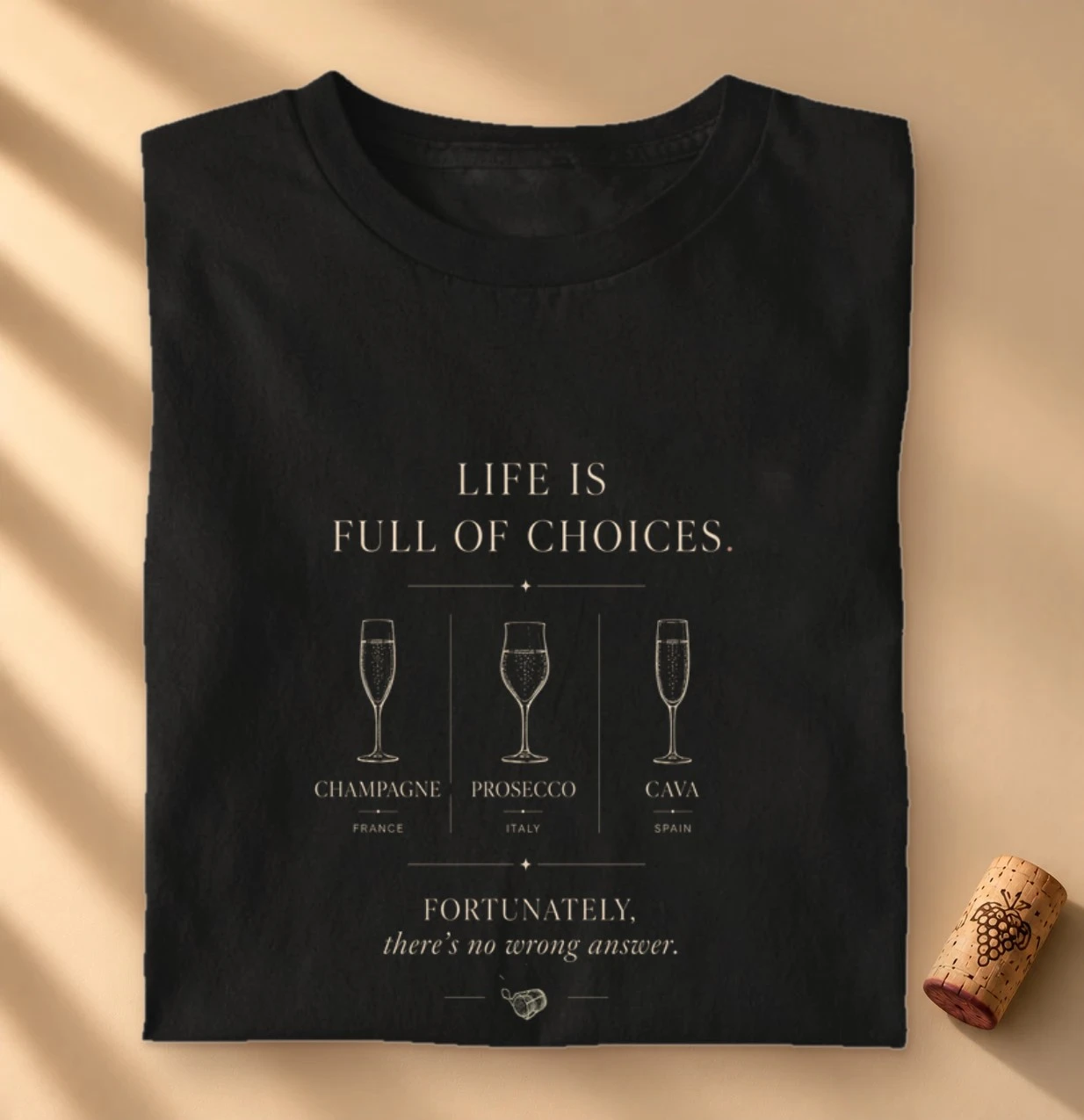 Camiseta Vinho - Life Is Full of Choices