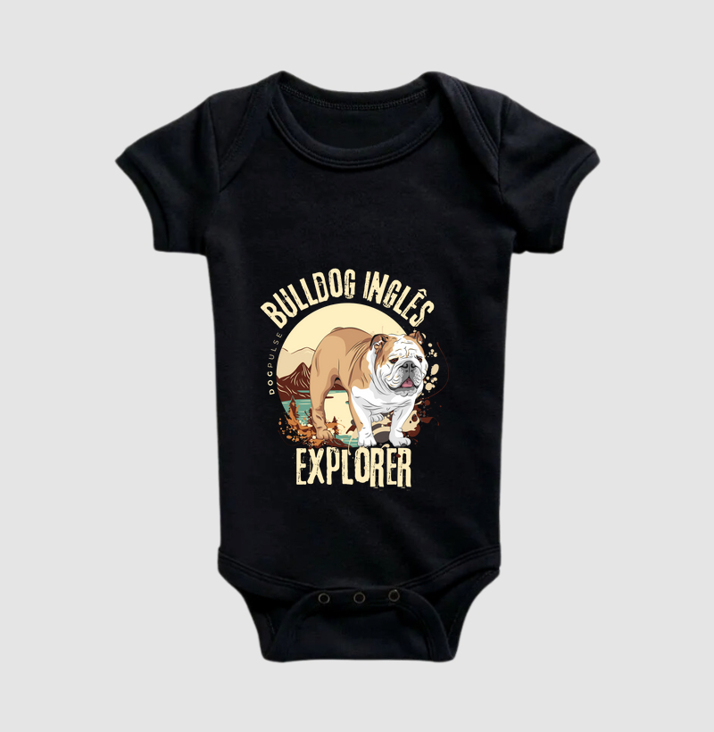 Body Infantil Dog Pulse Bulldog Inglês Explorer – Sturdy Traveler