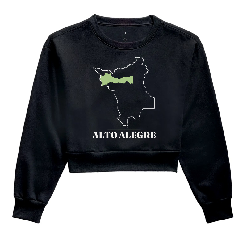 Alto Alegre | Traço RR - Cropped Moletom