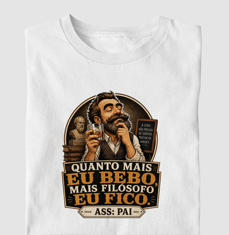 Quanto mais eu bebo, mais filósofo fico