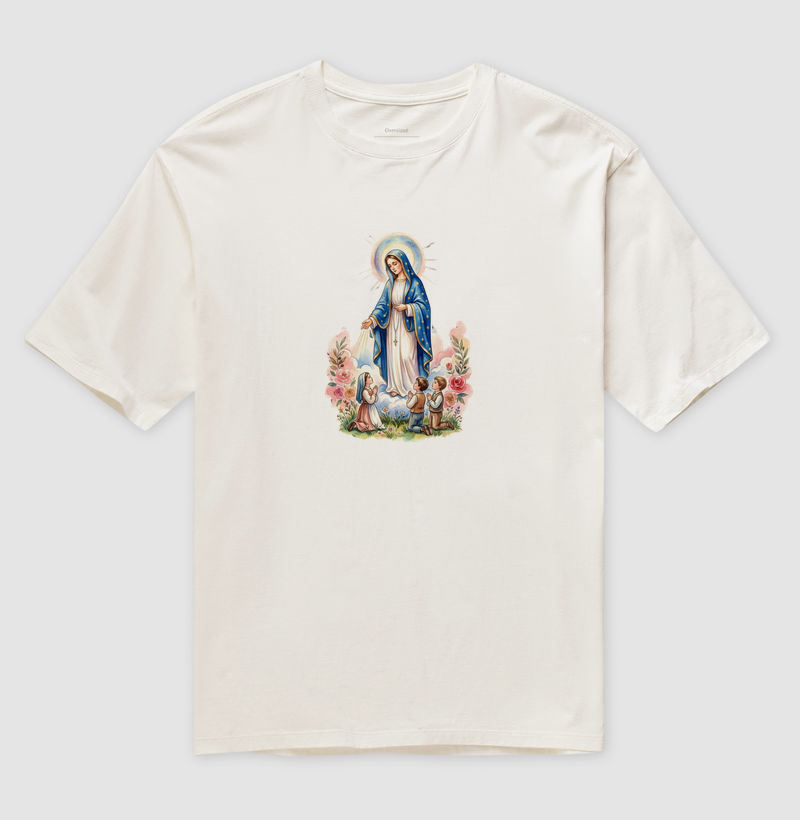 Camiseta Oversized Ave Maria e as Crianças