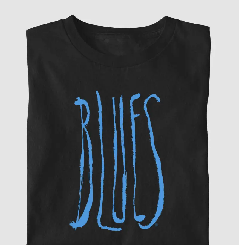 Blues Lettering Art