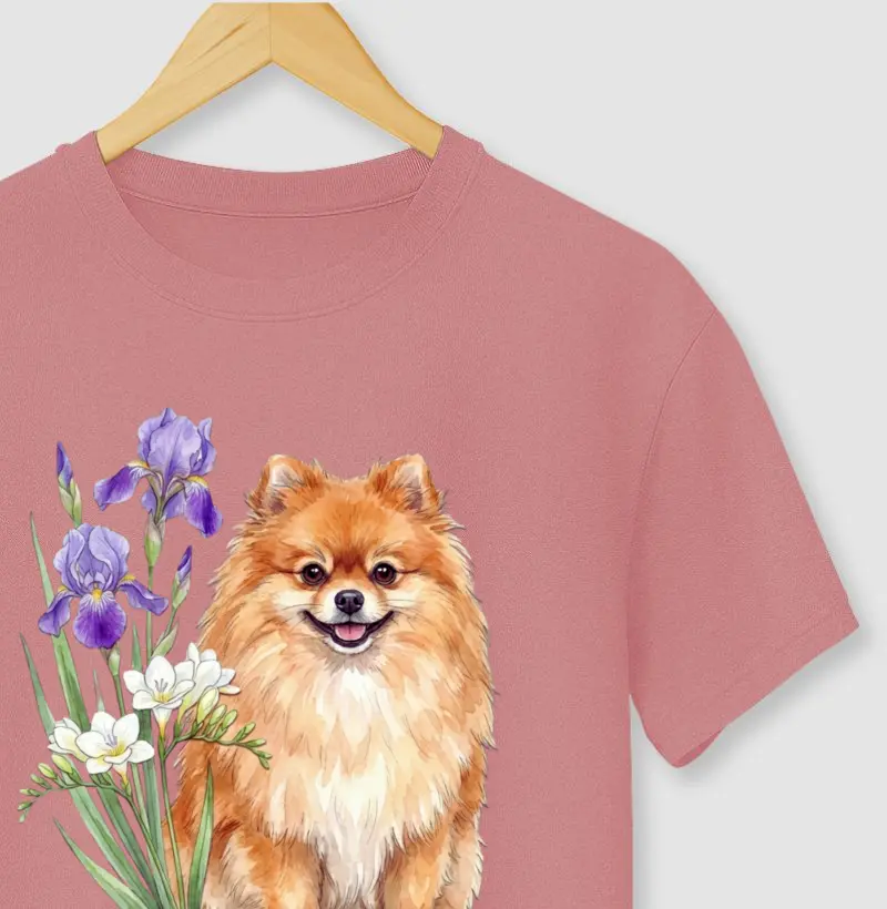 Spitz Alemão Floral Alegria