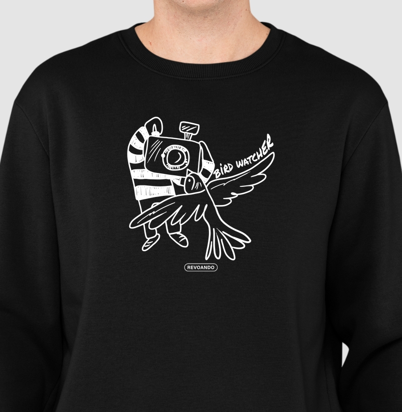 Aves em Texto - Bird Photo - Moletom