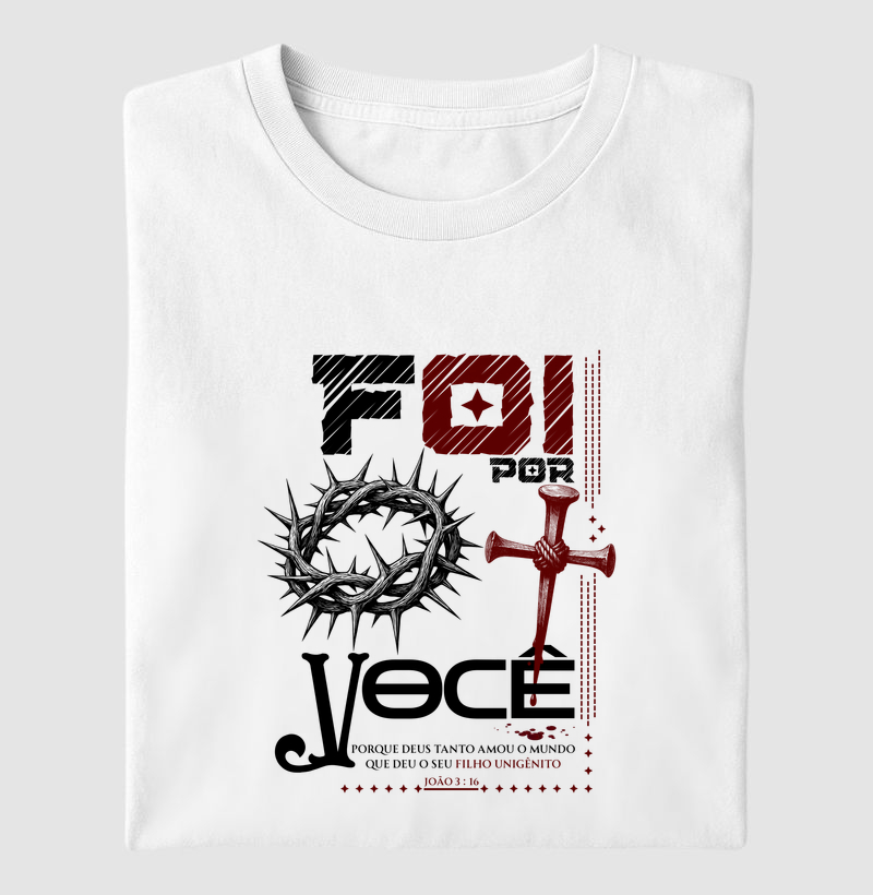 Camiseta Cristã Vida por Você | Milagree