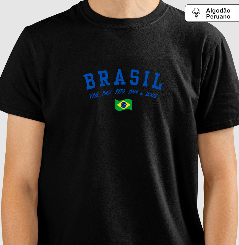 Camiseta Do Brasil Masculina e Feminina 