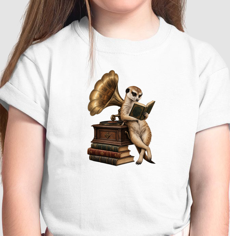 Suricato Leitor - Camiseta Infantil