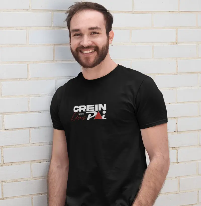 T-Shirt Masculino Preta - Crein Deus Pai