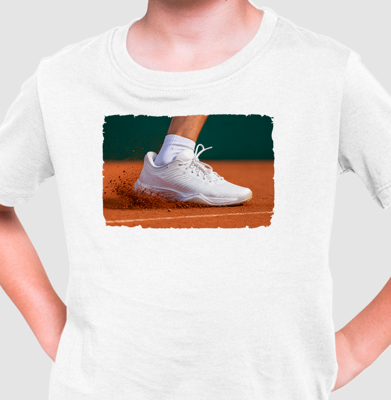 Deslize no Saibro - Camiseta Infantil
